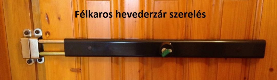 hevederzár, hevederzárszerelés, hevederzár szerelés, félkaros hevederzár